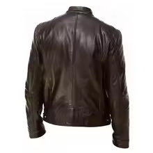 2026 Men’s Motorcycle Leather Jacket – Slim Fit Casual Fashion Coat