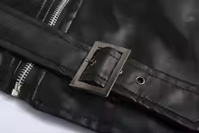 Men’s PU Leather Motorcycle Jacket – Slim Fit Fashion Coat